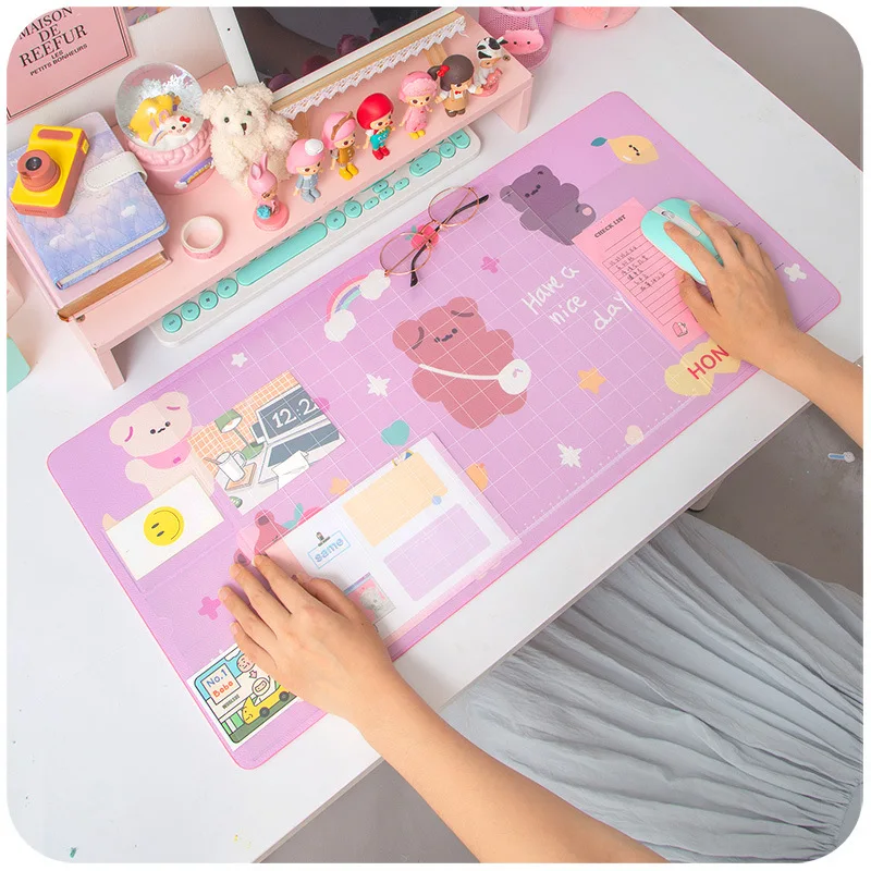 

Large Office Mat Business Non-slip Mouse Pad Office Computer Desk Mat Table Laptop Cushion Table Storage Memo Mat Learning Pad