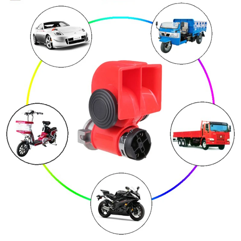 Автомобильный мотоциклетный воздушный насос со спиральным гудком 12 В дБ