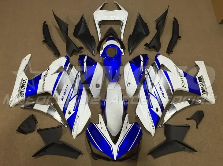 

Injection Mold New ABS Fairings kit Fit for YAMAHA YZF-R3 15 16 17 18 YZF R3 R25 2015 2016 2017 2018 Bodywork set white blue