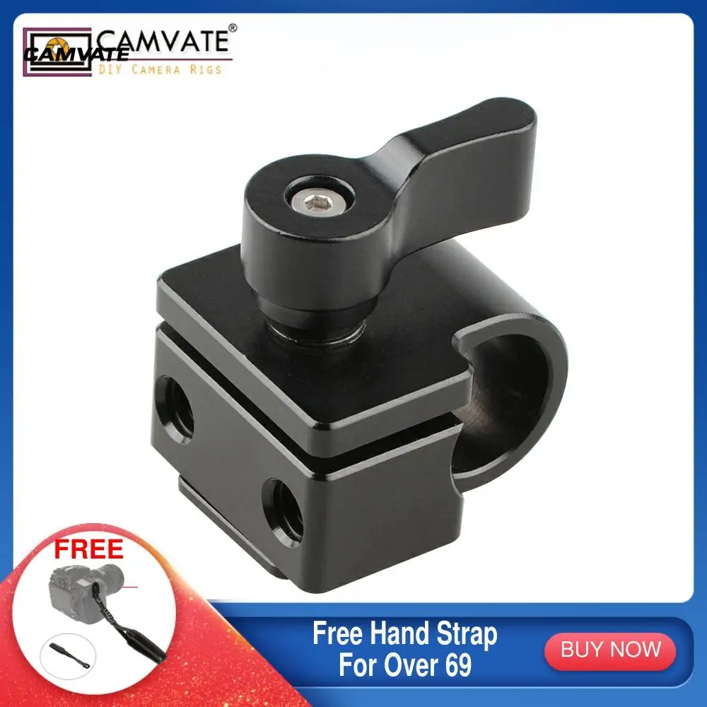 CAMVATE башмак Крепление к 15 мм стержневой Зажим адаптер C1810 аксессуары для