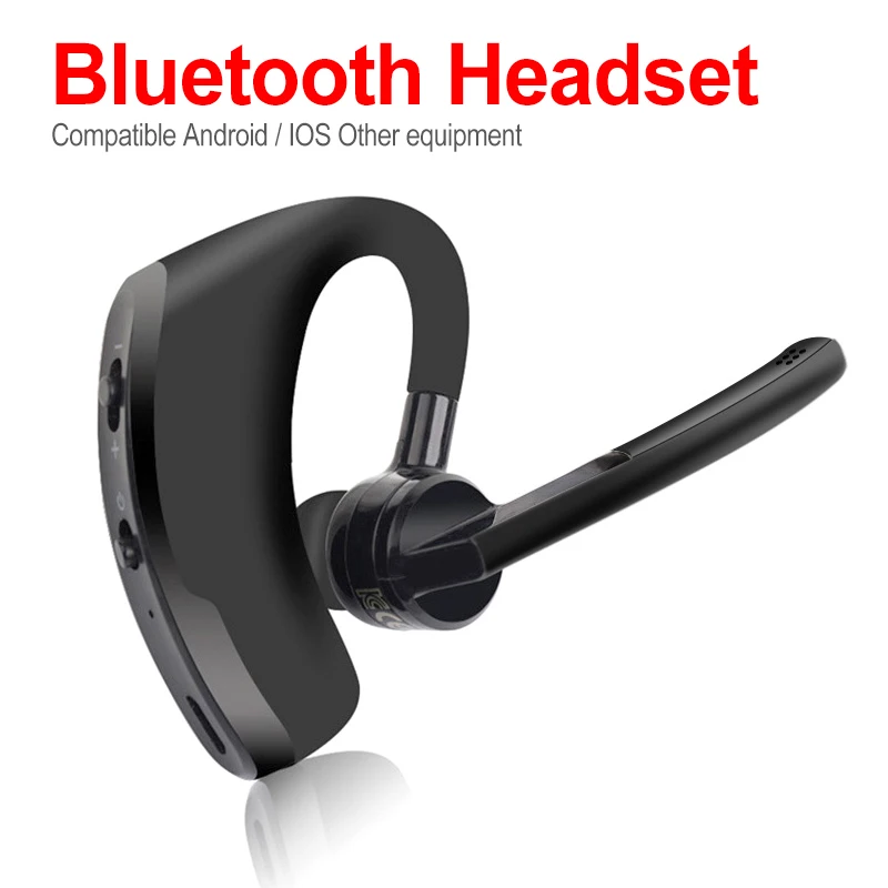 V8/V9 Wireless Bluetooth Headset Bluetooth Earphone Business Headphones with Mic Handsfree for Driving Car for Cell Phone