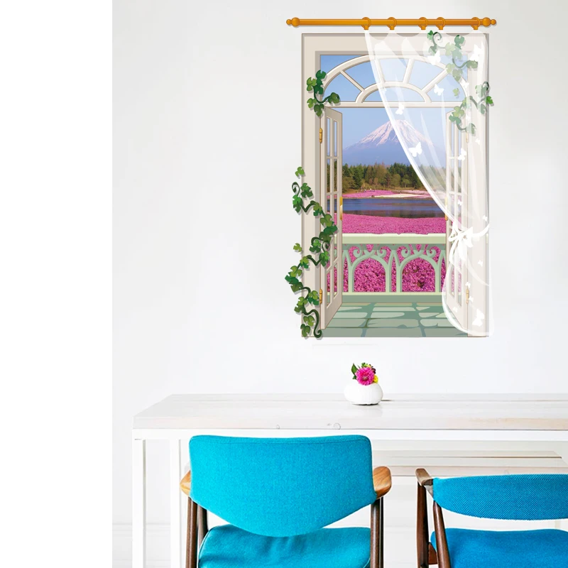 

Cartoon Landscape Wall Sticker Wall Decal Sticker Home Decor For Living Room Home Decor Wall Stickers Waterproof Wallpaper