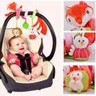 Детские плюшевые погремушки в виде лисы, 0-24 месяца