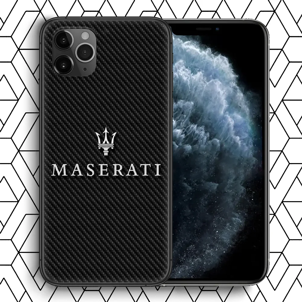 

Italy Super Car Maserati Phone case For iphone 4 4s 5 5S SE 5C 6 6S 7 8 plus X XS XR 11 12 mini Pro Max 2020 black bumper soft