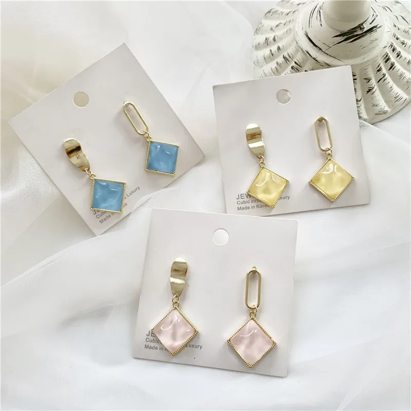 Модная одежда для девочек контракт асимметричные серьги гвоздики миниатюрные