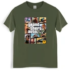 Летняя мужская футболка Grand Theft Auto Gta, Мужская Уличная длинная футболка с Gta 5, футболка унисекс, крутые топы для подростков