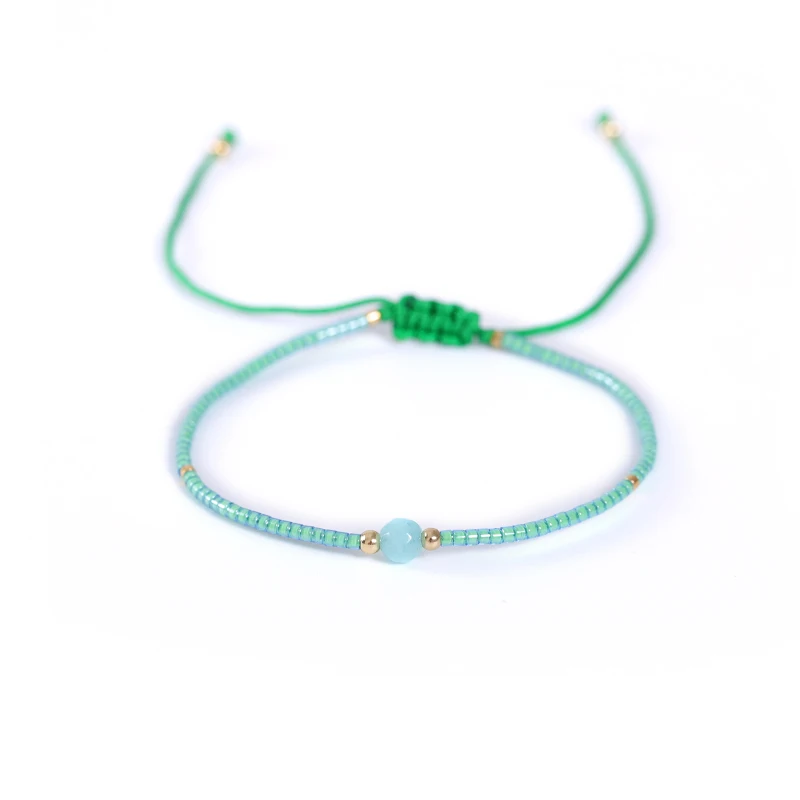 G.YCX Boho Delica Miyuki Seed Beads Bracelet for Women Men Lovely Handmade Woven Candy Color Bracelets Summer Beach Jewelry | Украшения и