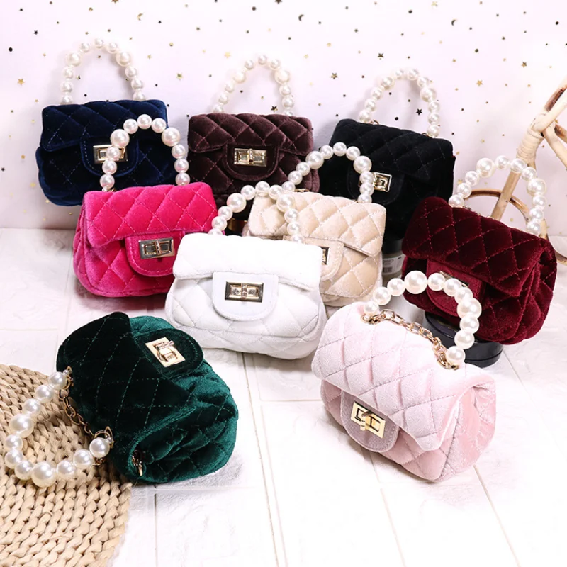 

Kids Velour Purses and Handbags Cute Girls Mini Crossbody Bags for Women Coin Wallet Clutch Bag Baby Party Purse Tote