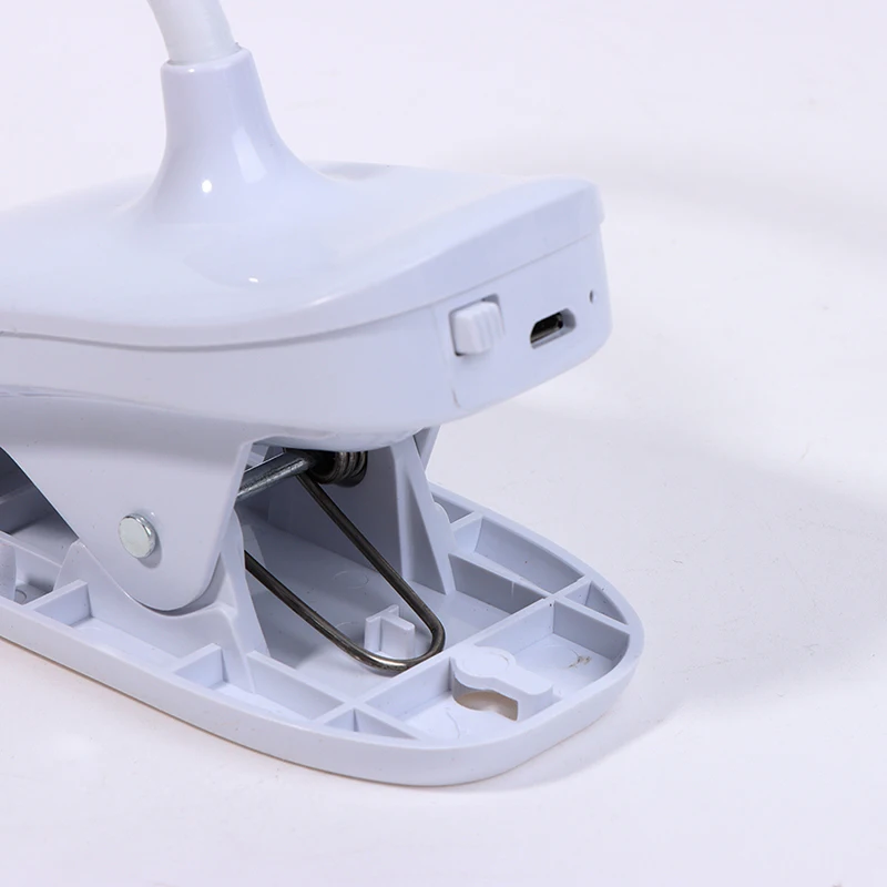 

Portable Rechargeable LED Desk Lamp 3Modes 7000K Eye Protection Clip Table Lamps