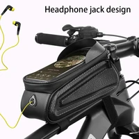 rainproof bicycle bag cycling bag front handlerbar bag bike accessories saddle bag bike equipment bike phone support ouchscreen