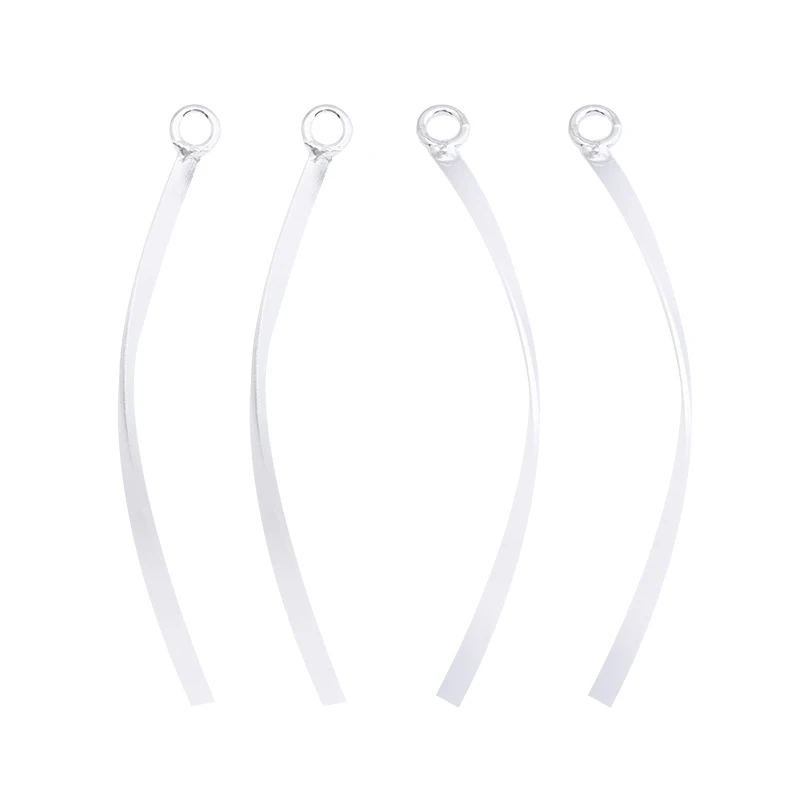 

10pcs S925 sterling silver accessories handmade DIY semi-finished tassel pendant simple ear line