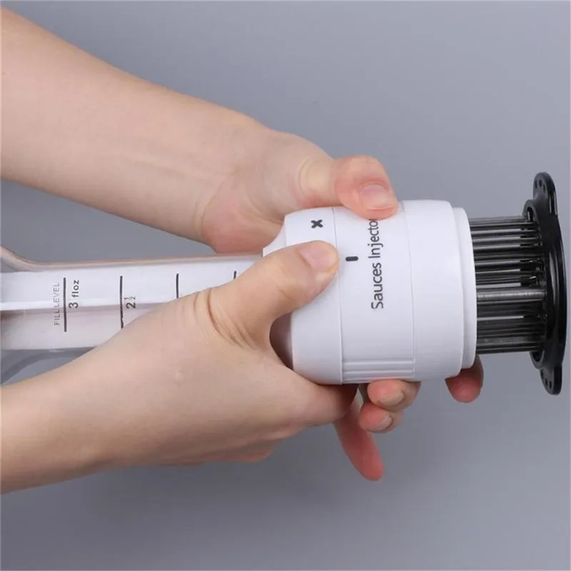 Шприц для мяса из нержавеющей стали быстросъемные иглы стейка шприц маринада и