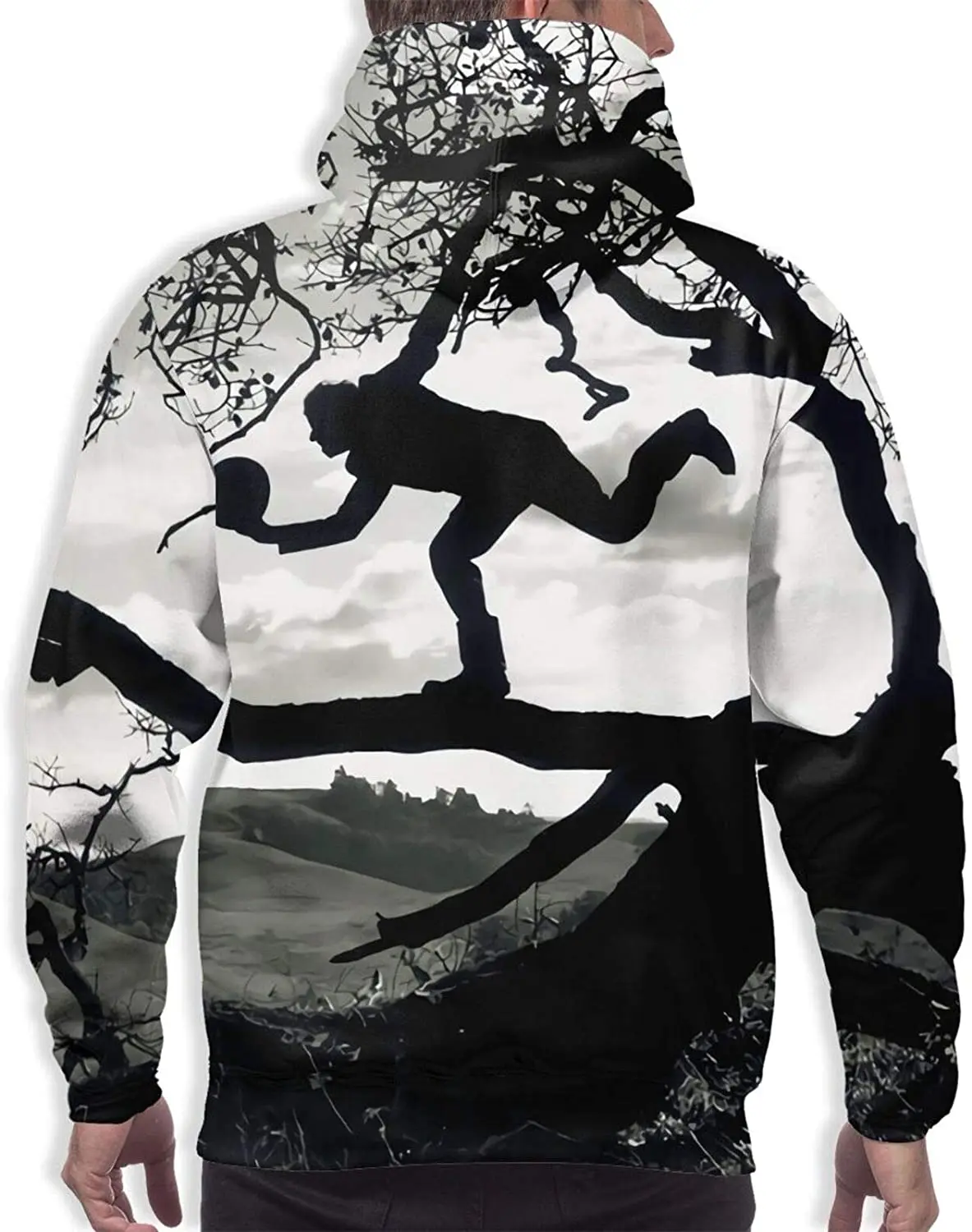 

Men Is Hoodie Fashion Realistic 3D Printing Casual Sweatshirt Elastic Band Casual Traveling Looks Thin