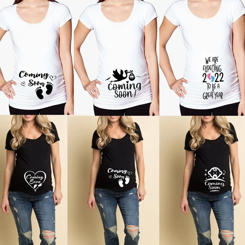 We Are Expecting 2022 To Be A Great Year Pregnancy Shirt Maternity TShirt Funny Pregnancy Graphic Tee Donut Shirt Drop Shipping