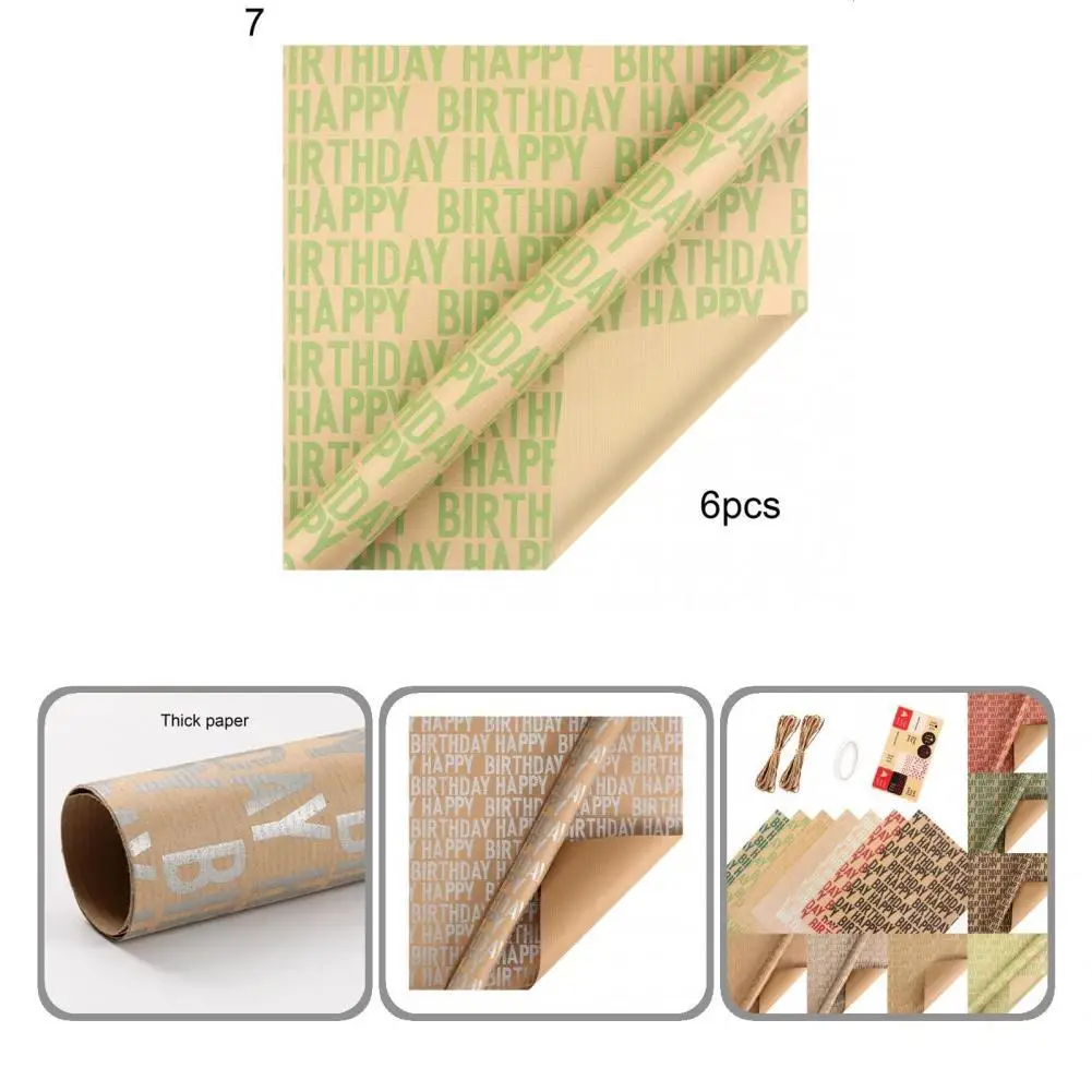

Односторонняя 1 комплект портативная упаковочная бумага для подарков на день рождения легкая Подарочная салфетка Складная для офиса