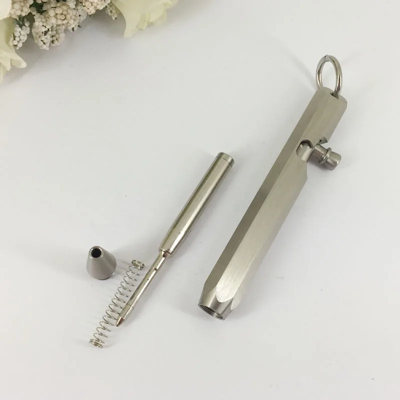 Najtaniej ACMECN Mini Sześciokątna Stalowa Kulka Stalowa Z Breloczkiem ładny Wzór Krótki Długopis 39g Na Prezenty świąteczne Mini Długopis 1736S