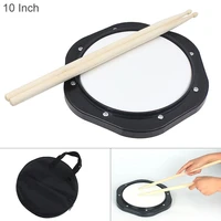 dumb drums 10 inch dumb drum practice jazz drums exercise training abs drum pad with drum sticks and bag