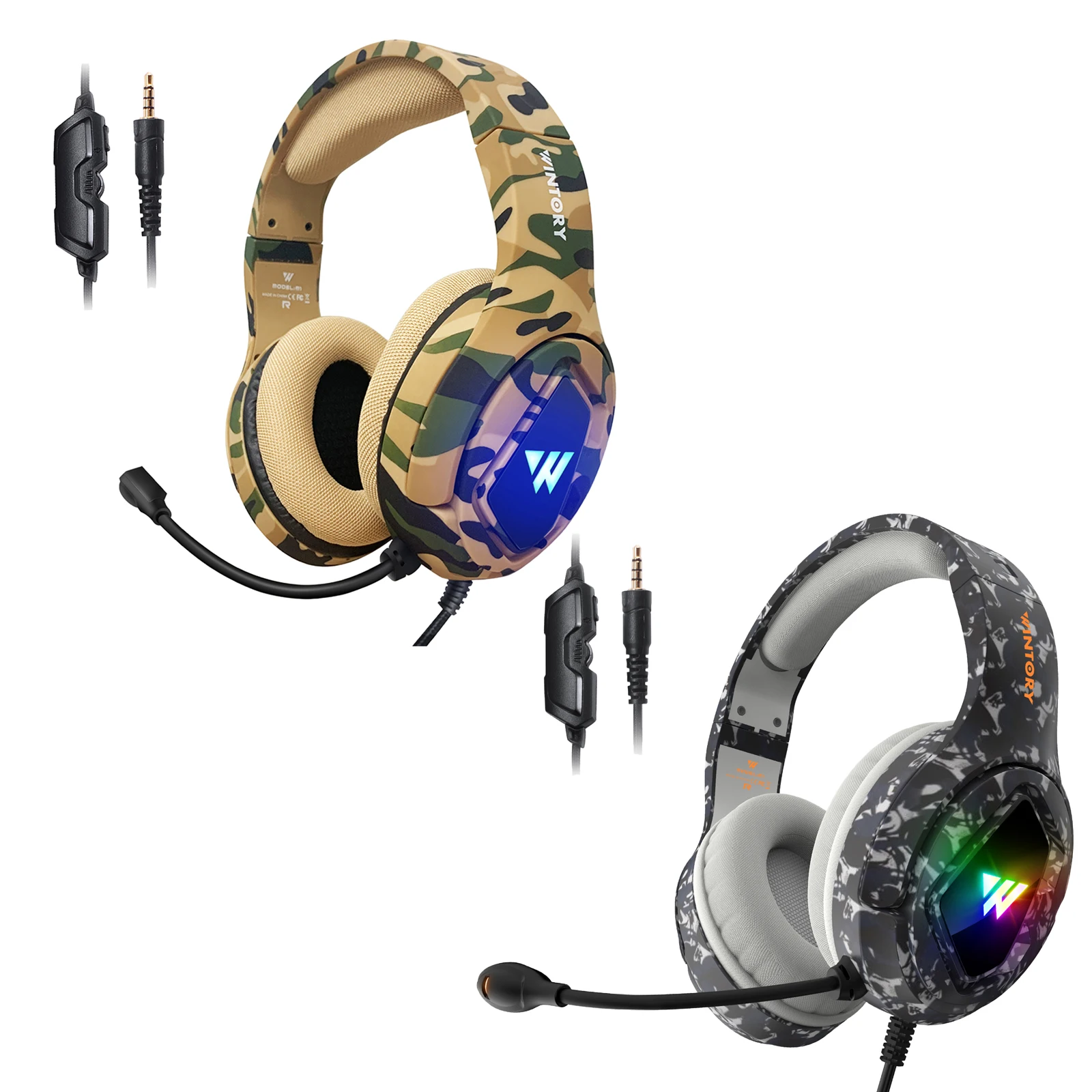 

Проводная игровая гарнитура RGB, светодиодсветодиодный наушники-вкладыши с микрофоном для серии S/X