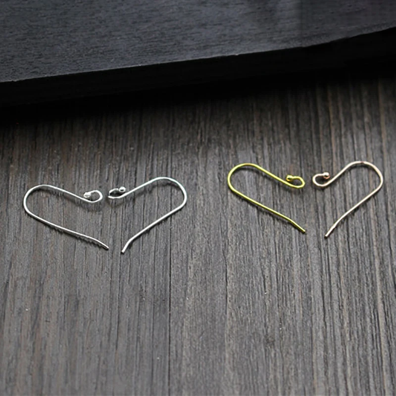 2pair French 925 Silver Color DIY Findings Ear Hook For Jewelry Making Accessories Hook Earrings Supplies Wholesale