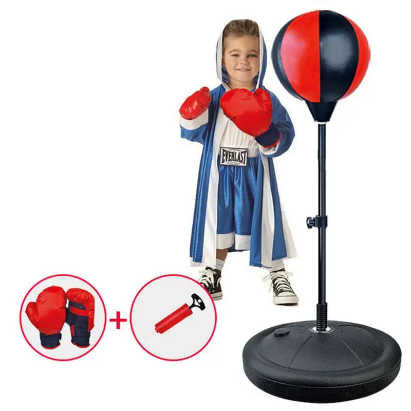 

Adult Kids Punching Ball Bag Inflatable Speed Ball Kids Youth Boy Fitness Exercise Sports Toy