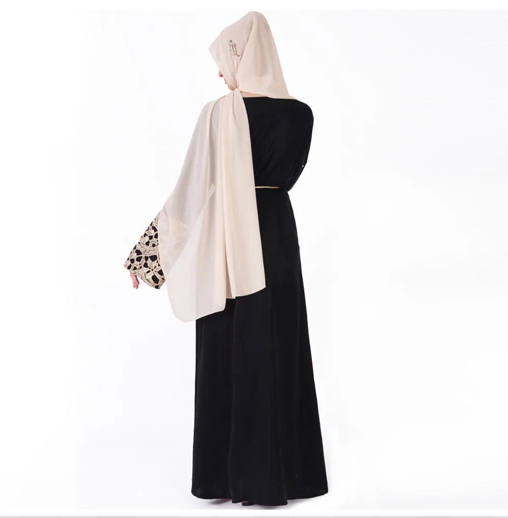 Женское кимоно Кафтан Abaya мусульманский кардиган в стиле хиджаб Абая для