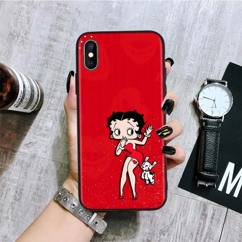 BA192-7 Betty boop винтажный черный чехол для телефона huawei mate 30 20 10 P30 P20 P10 Pro Lite P Smart Z роскошный Coque Shell - Цвет: BA192-7
