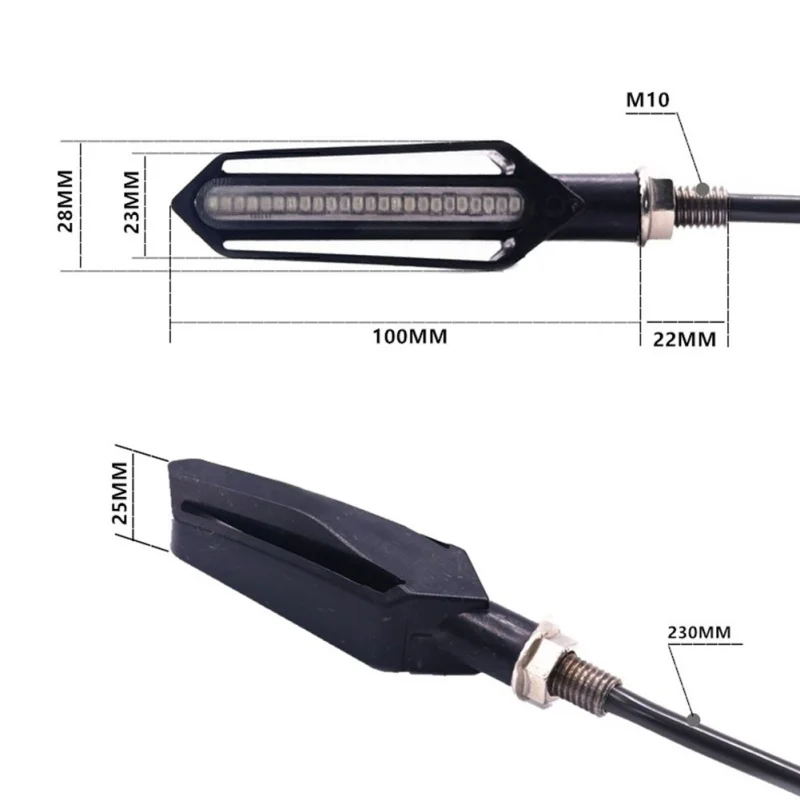 24 светодиодный индикатор мотоцикла для противотуманных фар задние тормозные