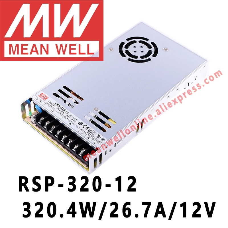 Бренд Mean Well представляет RSP 320 серии meanwell (5В/12В/15 V/24 V/48VDC ватт один Выход с PFC