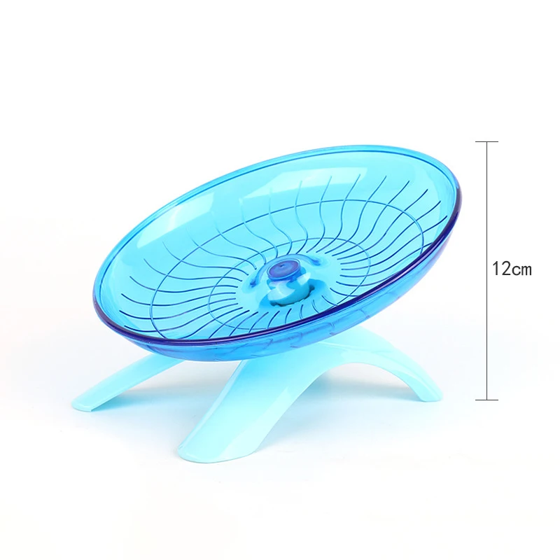 Rueda de correr para h&aacute;mster, platillo volador silencioso, rueda de eje de acero, erizo, rata, disco para correr, juguetes, accesorios para h&aacute;mster de animales peque&ntilde;os-1