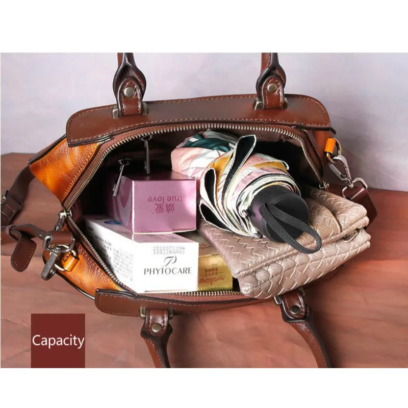 

GAGACIA Chinese Style Lady's Bags For Women 2021 Women's Handbags Brand Tote Woman Luxury Female Cow Leather Baguette Handbag