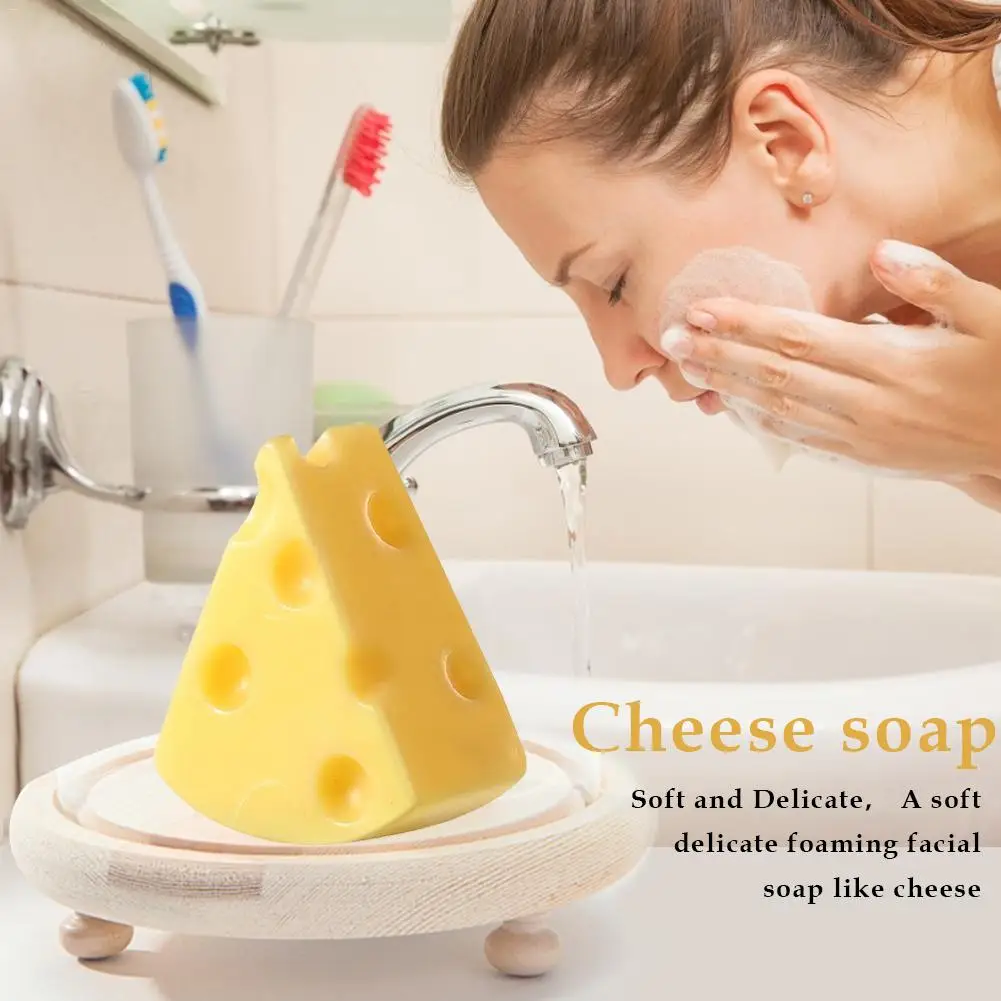 Cheese Soap Handmade Cleansing Moisturizing Oil Control Wash Facial Removal Pimple Pores Acne Treatment Face Care | Красота и