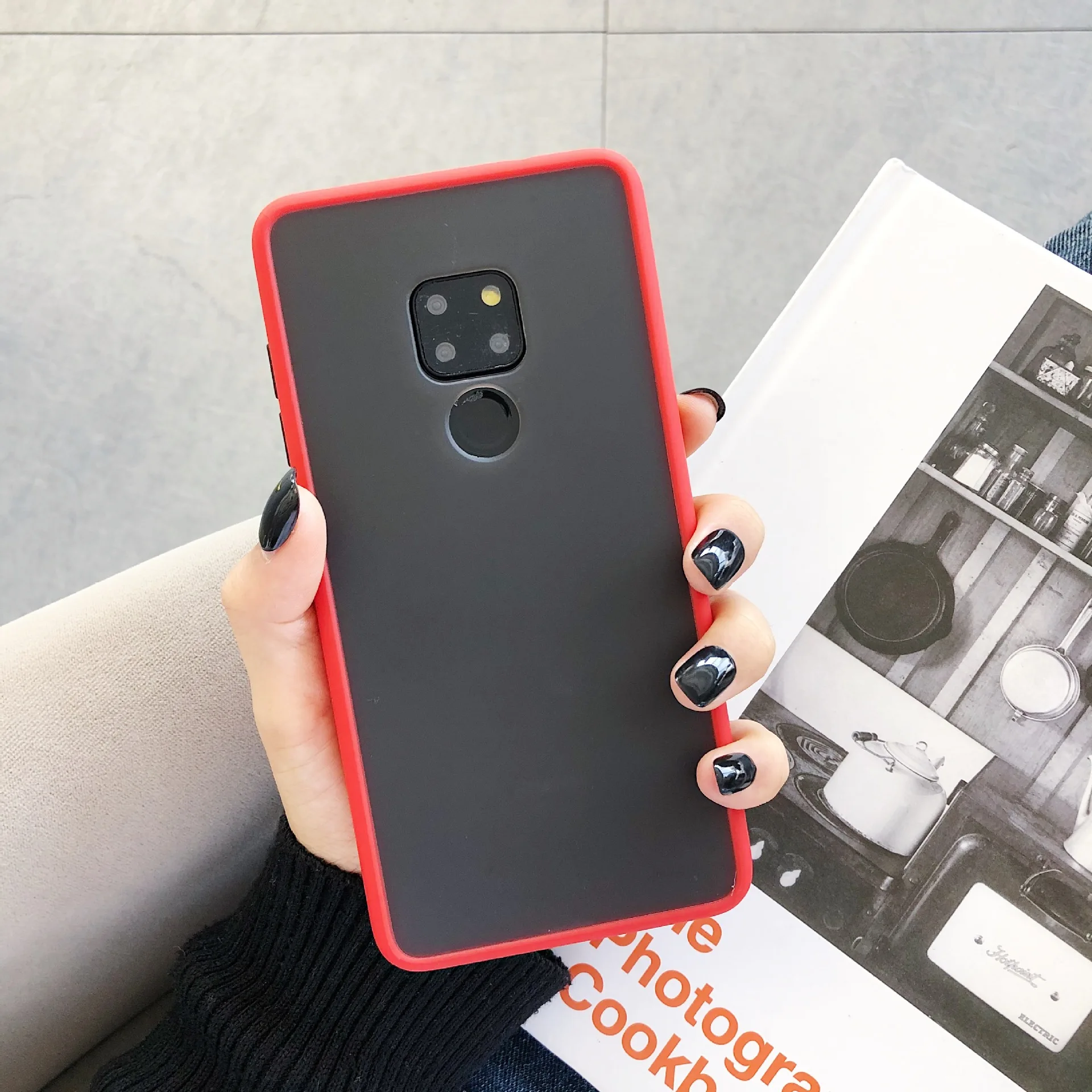 Подходит для HUAWEI20 P20pro P30 P30PRO Mate30 Mate30PRO Nova4e P40 матовый Силиконовый чехол с защитой