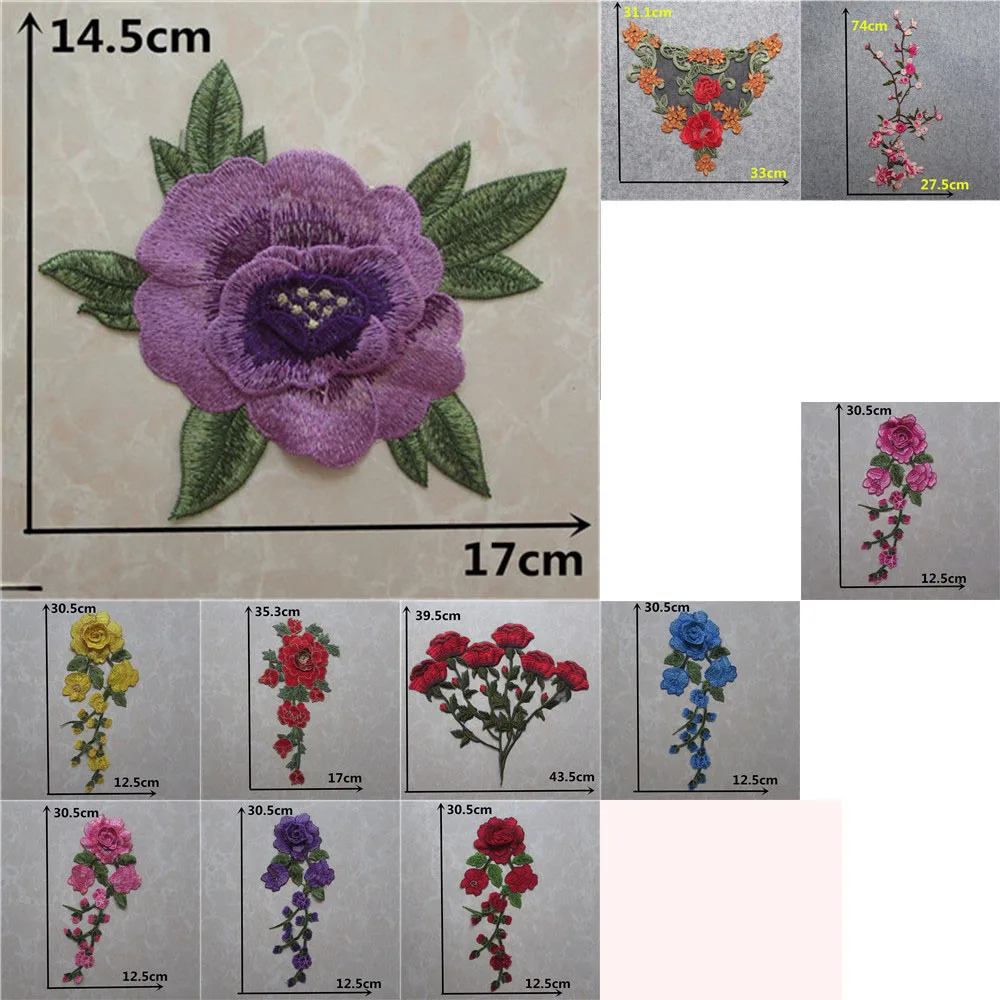 Высококачественный кружевной воротник в цветочном стиле DIY швейная ткань