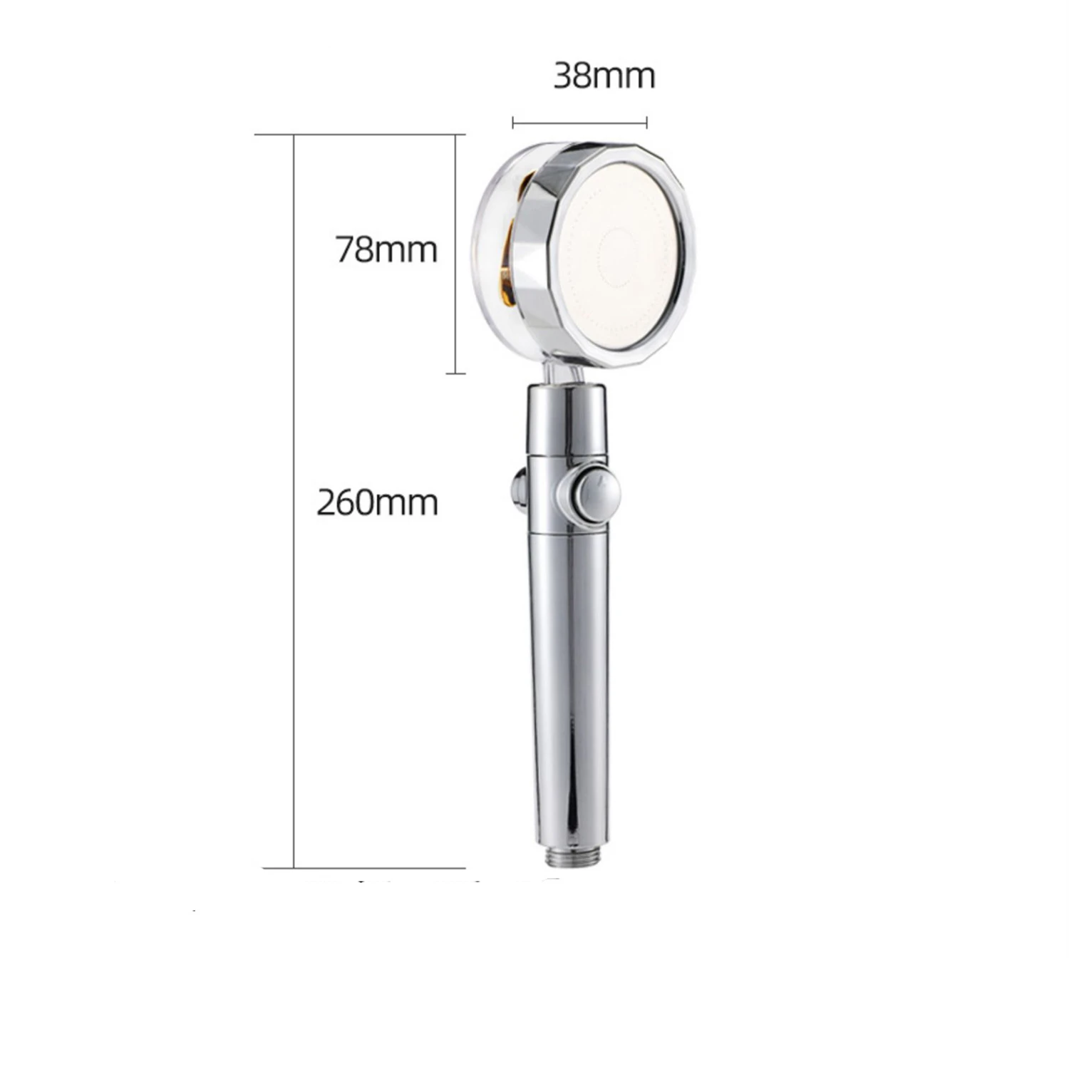 2021 Shower Head Water Saving Flow 360 Degrees Rotating with Small Fan ABS Rain High Pressure Spray Nozzle Bathroom Accessories |