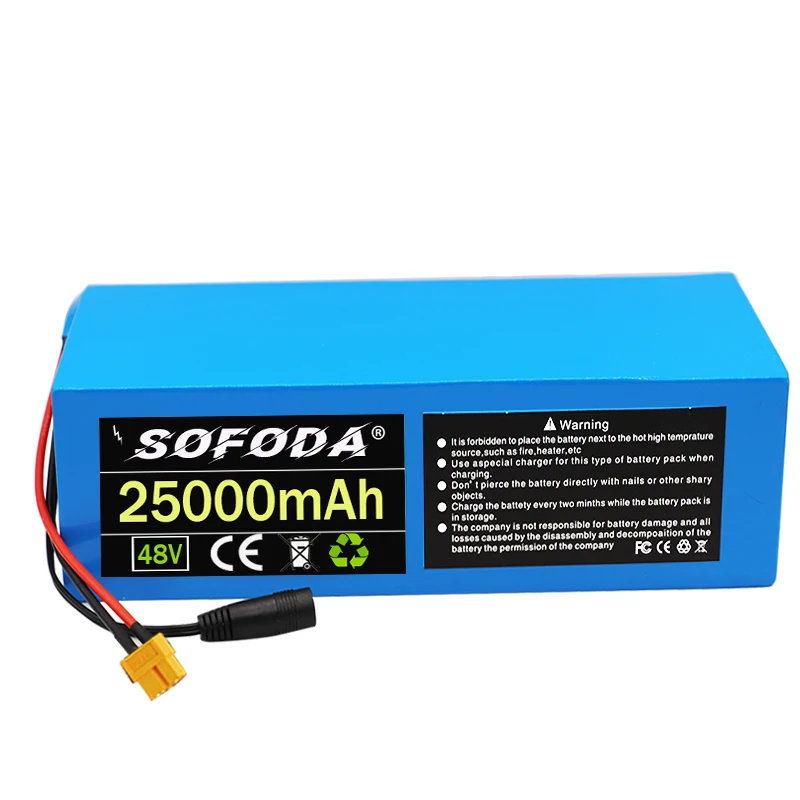 Аккумуляторная батарея 48 В 25 Ач аккумулятор 18650 для электрического велосипеда