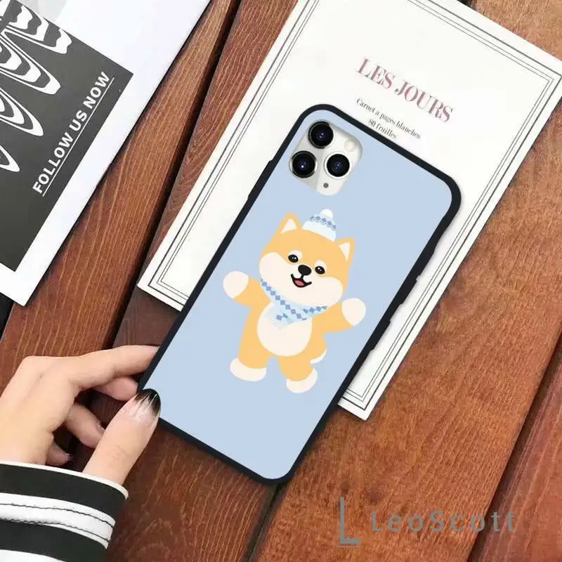 

Cute Shiba Inu Corgi Phone Case for iPhone 11 12 pro XS MAX 8 7 6 6S Plus X 5S SE 2020 XR Soft silicone