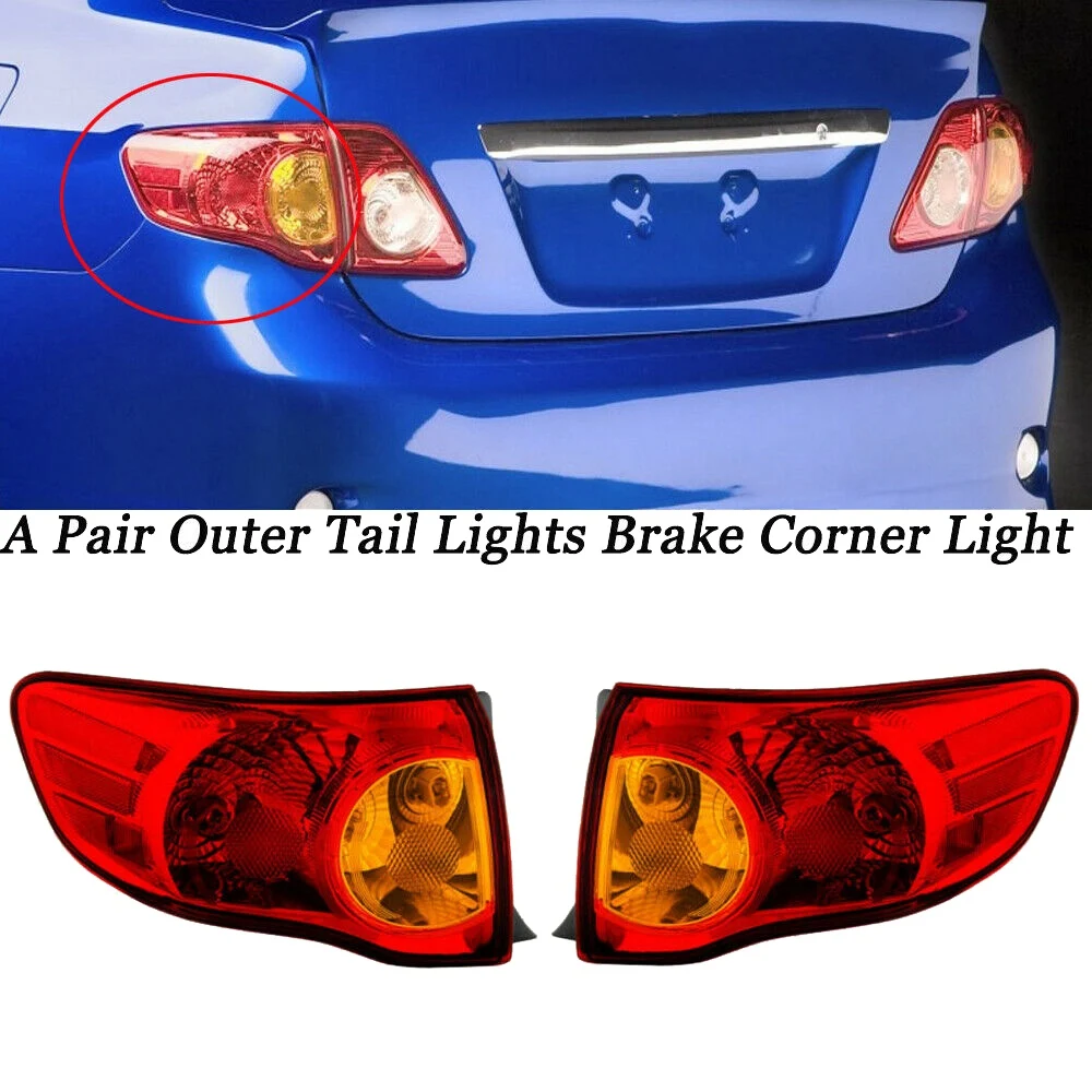 

2 шт. автомобиля задний стоп-сигнал светильник внешняя сторона хвост светильник для Защитные чехлы для сидений, сшитые специально для Toyota ...