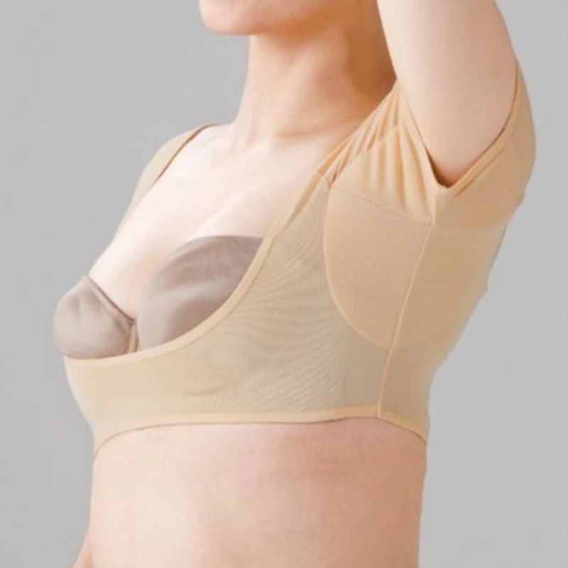 

Women T-shirt Shape Sweat Pads Washable Armpit Underarm Sweat Absorbing Guards Anti Sweat Shields Perfume Absorbent Deodorants