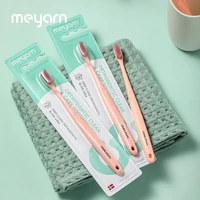 meyarn 3pcs orthodontic toothbrush concave convex brush head soft brush for dental implants for orthodontic braces 3pieces