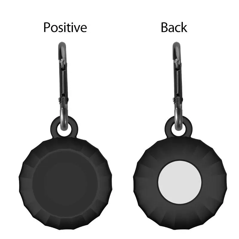 

For Apple Airtags Locator Tracker Protective Case Anti-lost Anti-drop Silicone Protector Bumper Sleeve Anti-lost Device Keychain