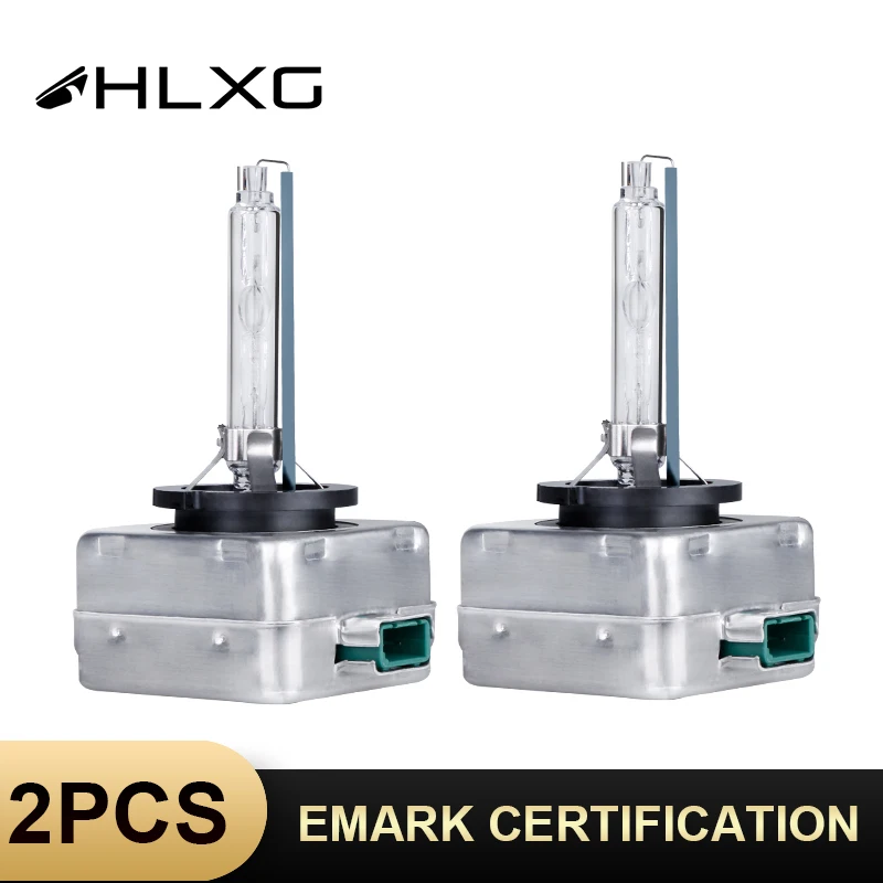 HLXG 2 шт. HID фары Emark 4300K 6000K 8000K 10000K D1R D2R D3R D4R лампы D1S D2S D3S D4S комплект|Передние LED-фары