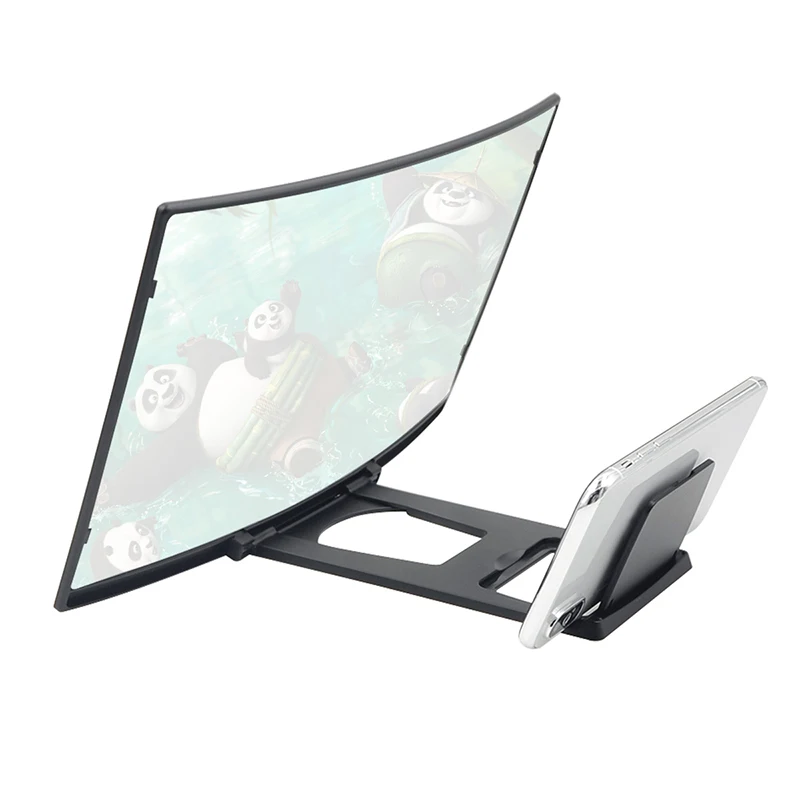 12 &quotHD Stend Увеличенный экран сотовый телефон проекционный кинотеатр усилитель