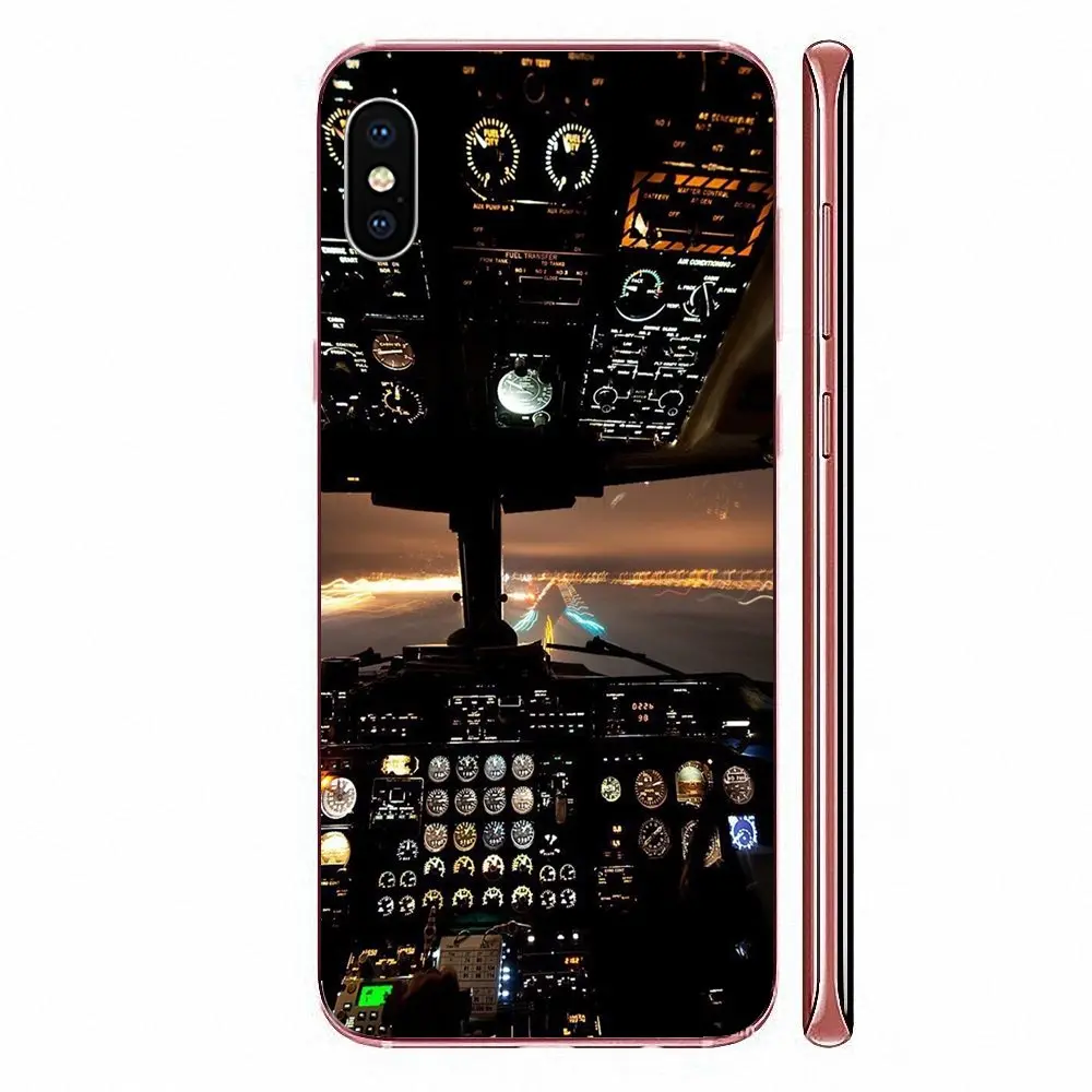 Крутой самолет Cockpit модный для Sony Xperia Z Z1 Z2 Z3 Z4 Z5 compact Mini M2 M4 M5 T3 E3 E5 XA XA1 XZ Premium |