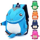 3D рюкзак динозавра для детей, легкий водонепроницаемый детский рюкзак, детский сад, животное большой емкости, школьная сумка синего цвета