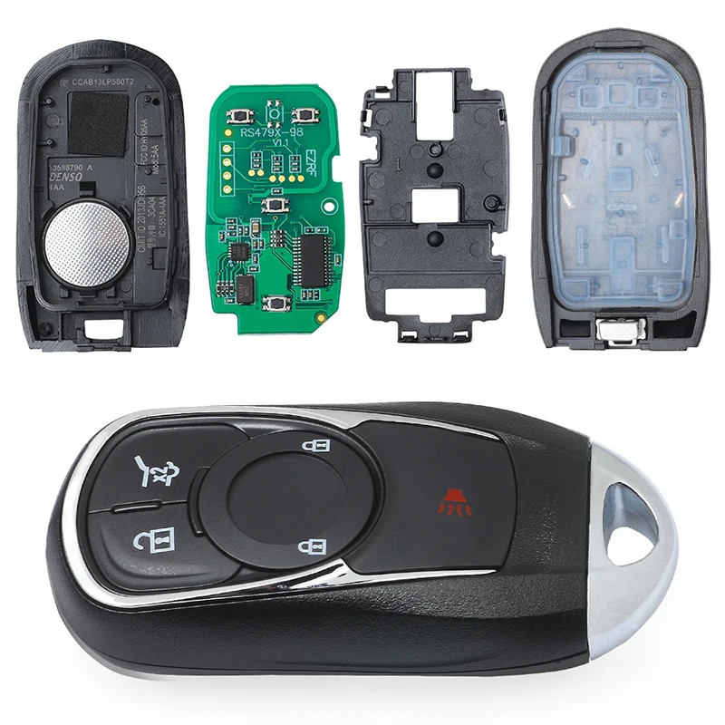 Умный ключ KEYECU Promixity дистанционное управление Автомобильный с 5 кнопками 315 МГц-FOB