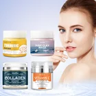 4 Stlye женская розовая глиняная маска для лица куркума грязевая маска с витамином C коллагеновый крем Антивозрастной крем отбеливающий уход за кожей лица