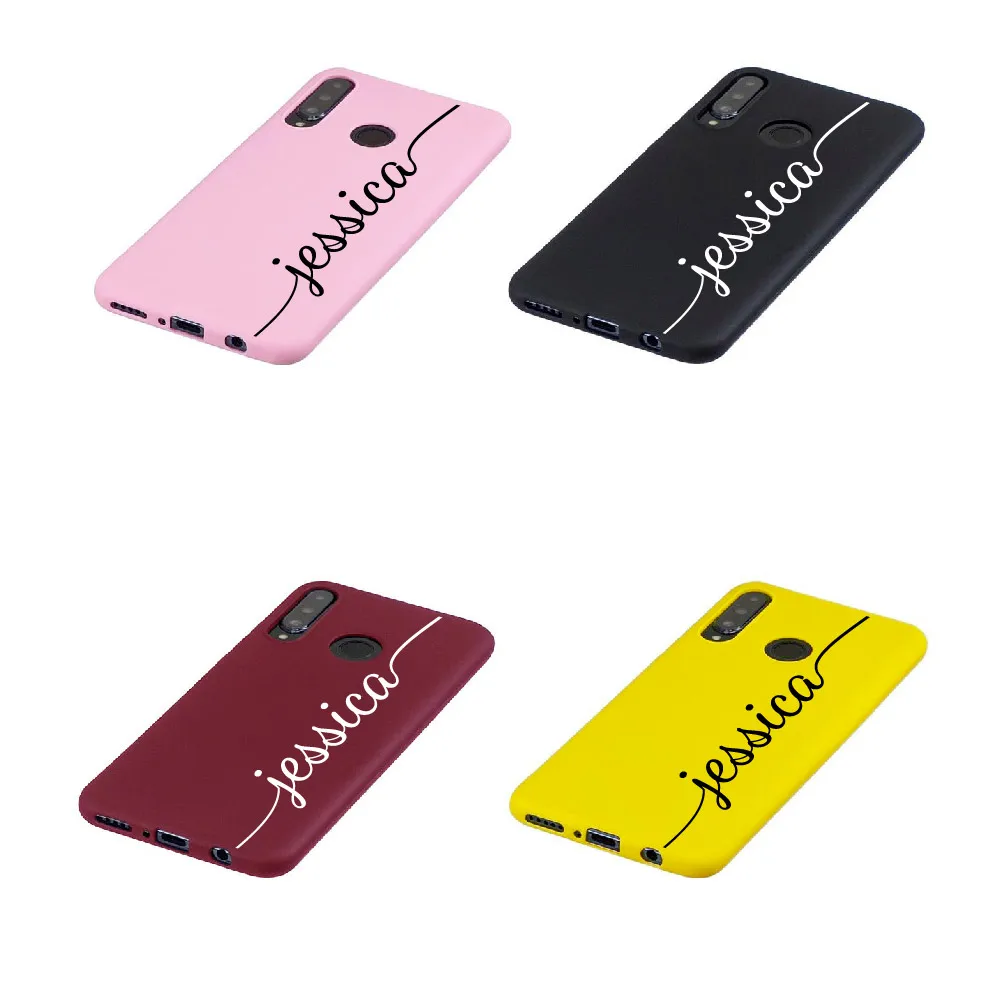 Cursive персонализированное имя конфеты силиконовый чехол для телефона Fundas Xiaomi Mi Redmi