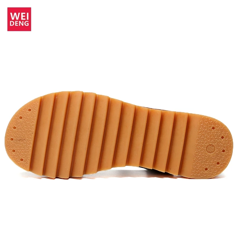 

Weideng Casual Flats Sandals Velcro Jagged Sole Women Open Toe Non Slip Comfortable Soft Shoes Lady 2020 Summer New Arrival
