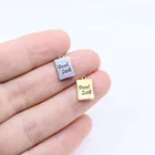 10 шт., подвески из нержавеющей стали, 9 х7 мм