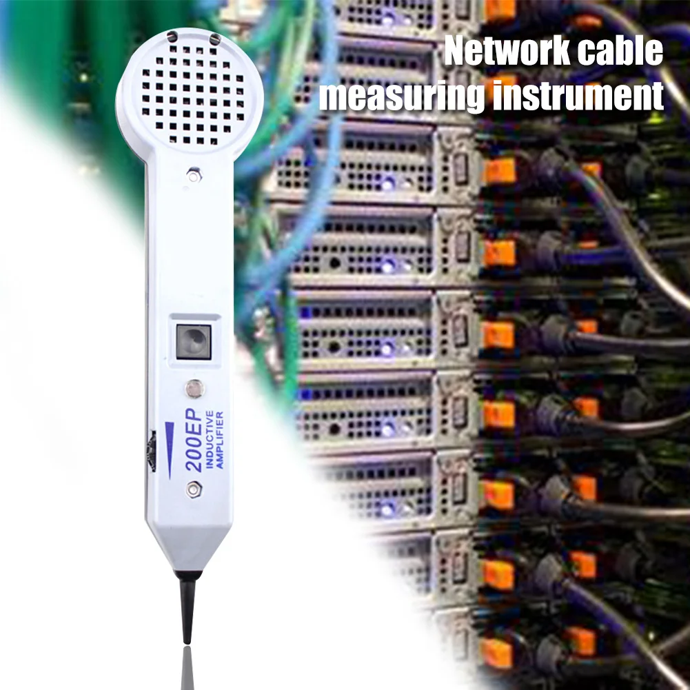 

200EP Professional Network Cable Tester Durable Adjustable Volume Battery Powered Tone Generator Wear Resistant High Accuracy